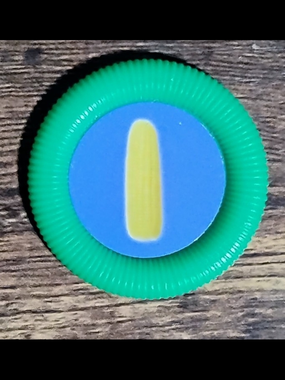 Green And Blue Corn Flying Disk
